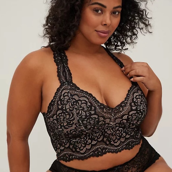 torrid Other - Torrid black and cream lace razorback bra size 3